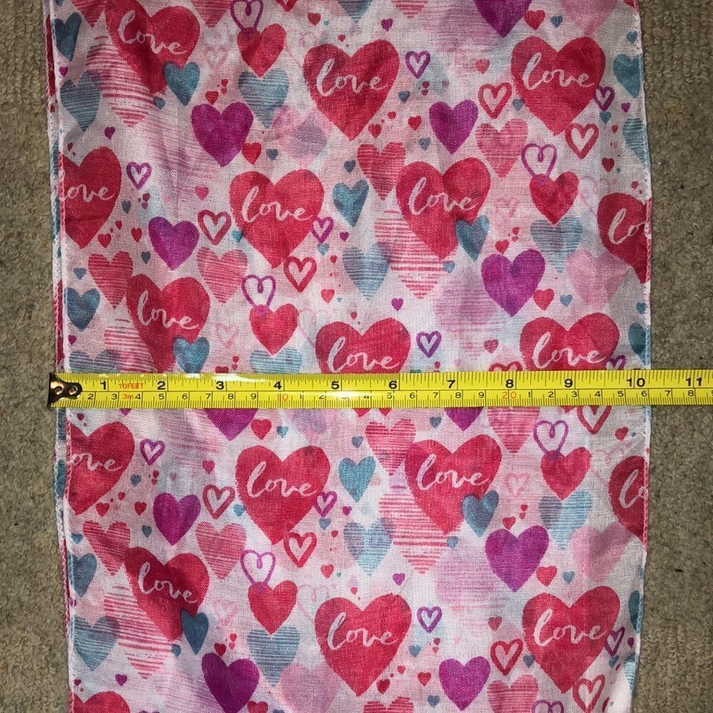 Vintage Translucent “Heart” Scarf - Picture 11 of 13